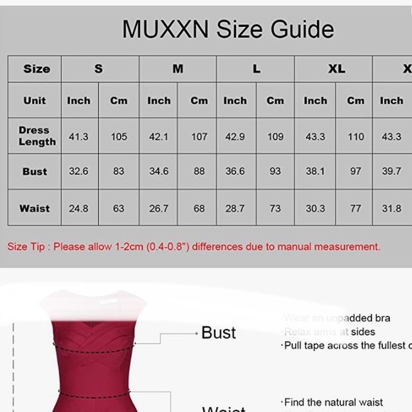 MUXXN Retro 50’s Bombshell Pinup Full Skirted Rockabilly Swing Dance Dress - Picture 15 of 15